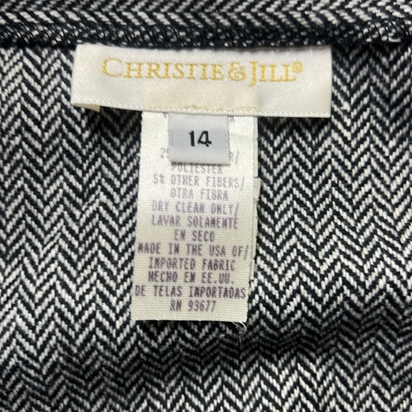Christie & Jill Herringbone Print Skirt Maxi - Picture 6 of 7